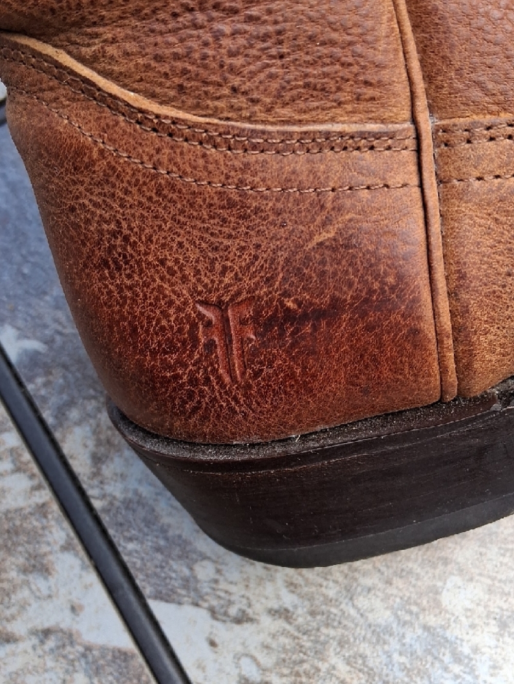 Frye Rustic Brown Leather Pull-On Ankle Boots - Picture 6 of 6